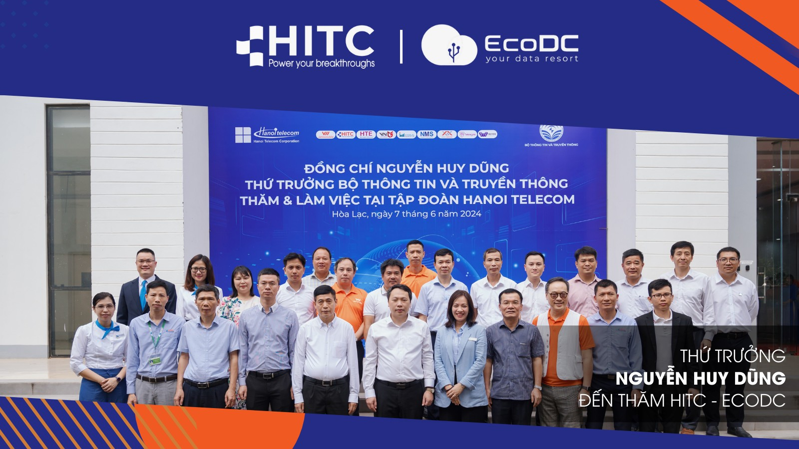 THỨ TRƯỞNG NGUYỄN HUY DŨNG LÀM VIỆC VỚI TẬP ĐOÀN HTC VÀ GHÉ THĂM TRUNG TÂM DỮ LIỆU ECODC