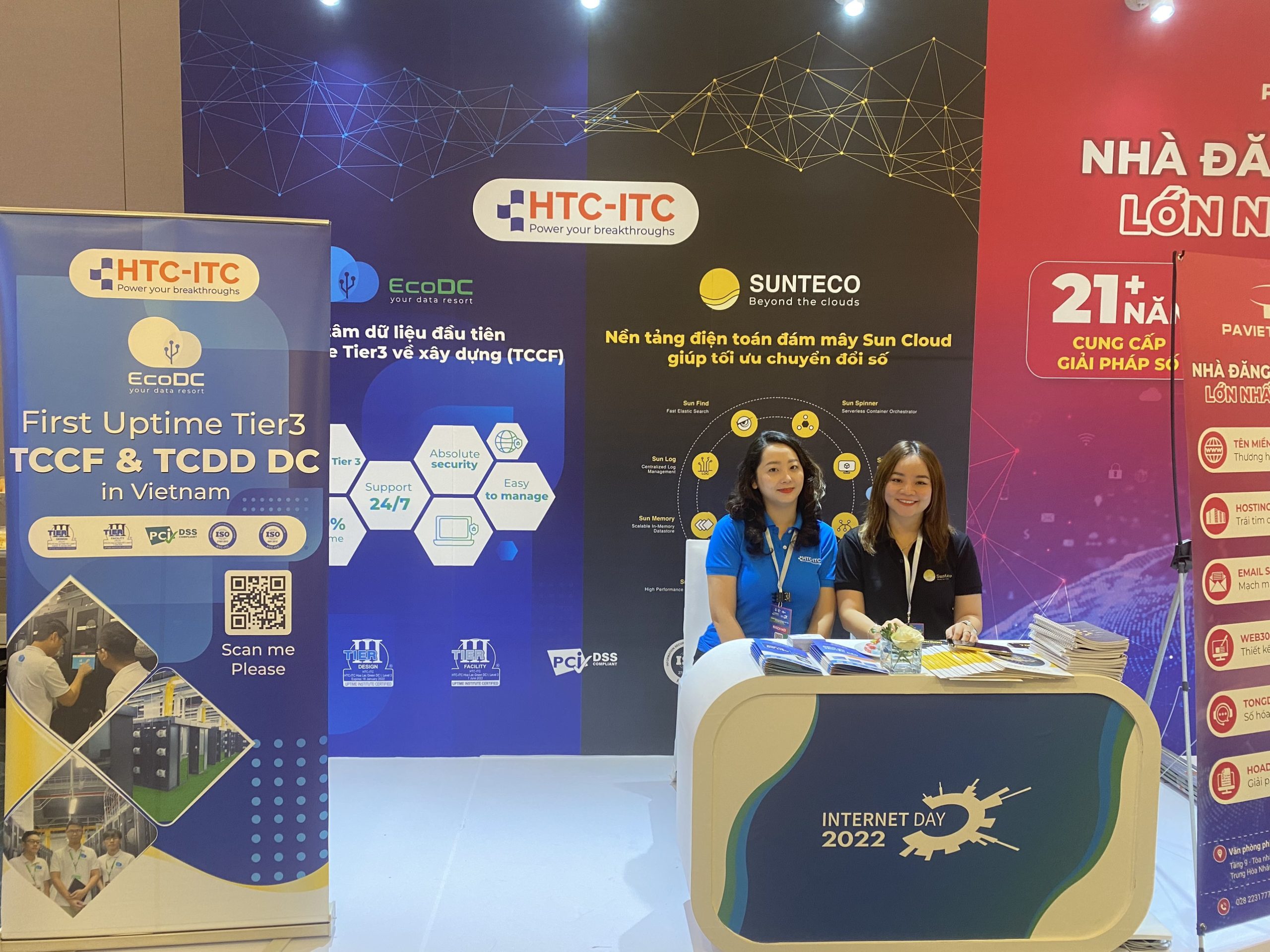 GIAN HÀNG CỦA HIT – ITC TẠI TRIỂN LÃM SỰ KIỆN 25 NĂM INTERNET VIỆT BAM & INTERNET DAY 2022